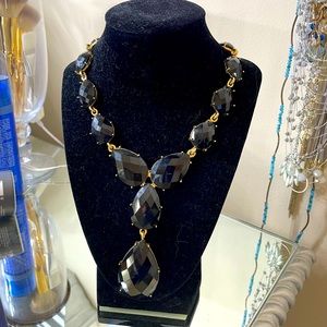 Gold plated with black stones